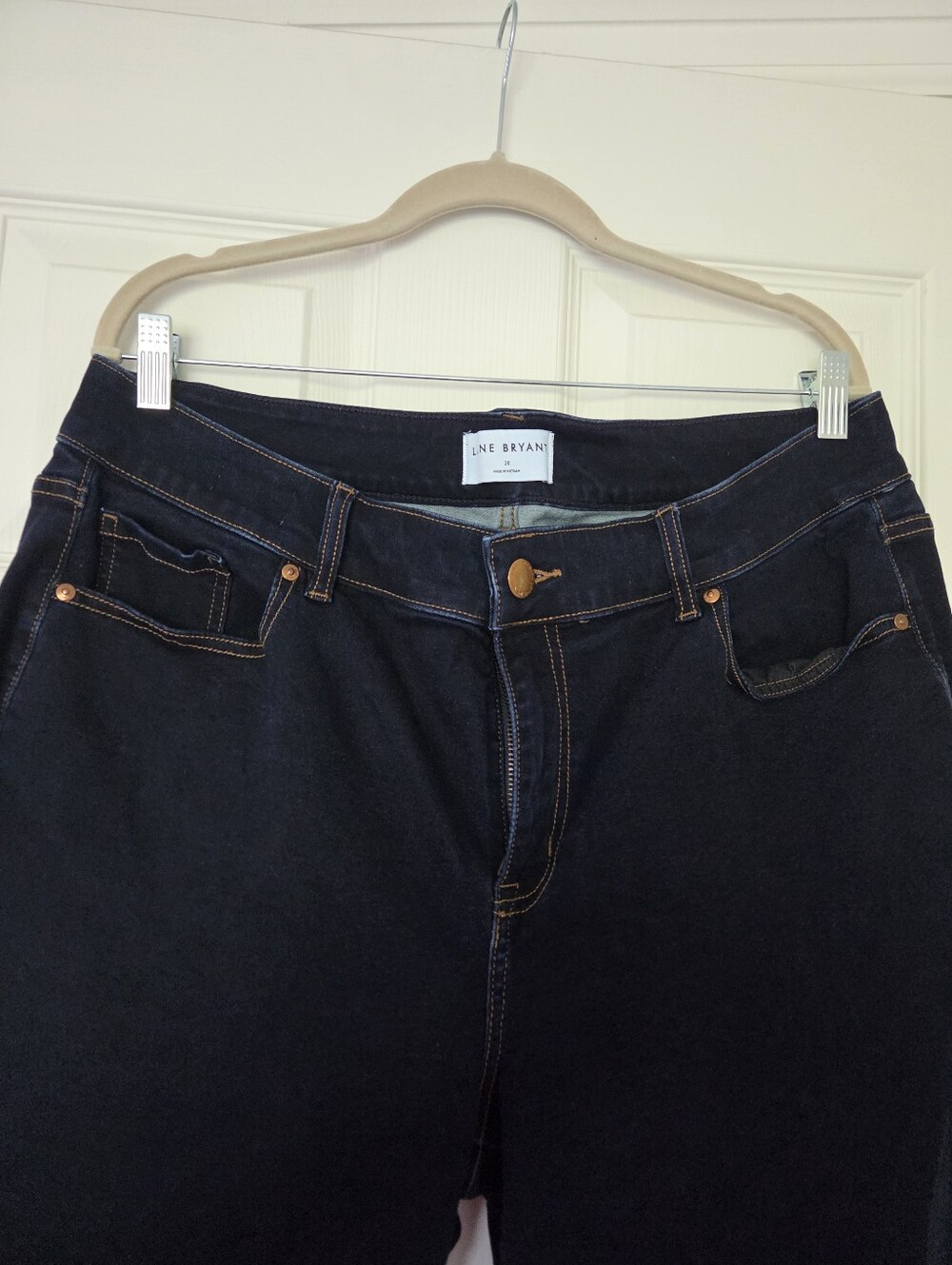 Lane Bryant Size 20 High Rise Curvy Fit Skinny Jeans Dark Rinse